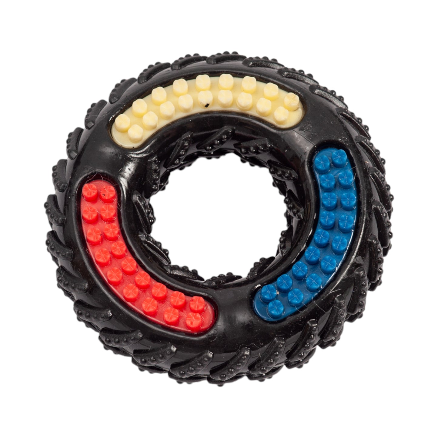 Recyclable TPR Textured Dog Chew Toy - "Tire of Fun"-0