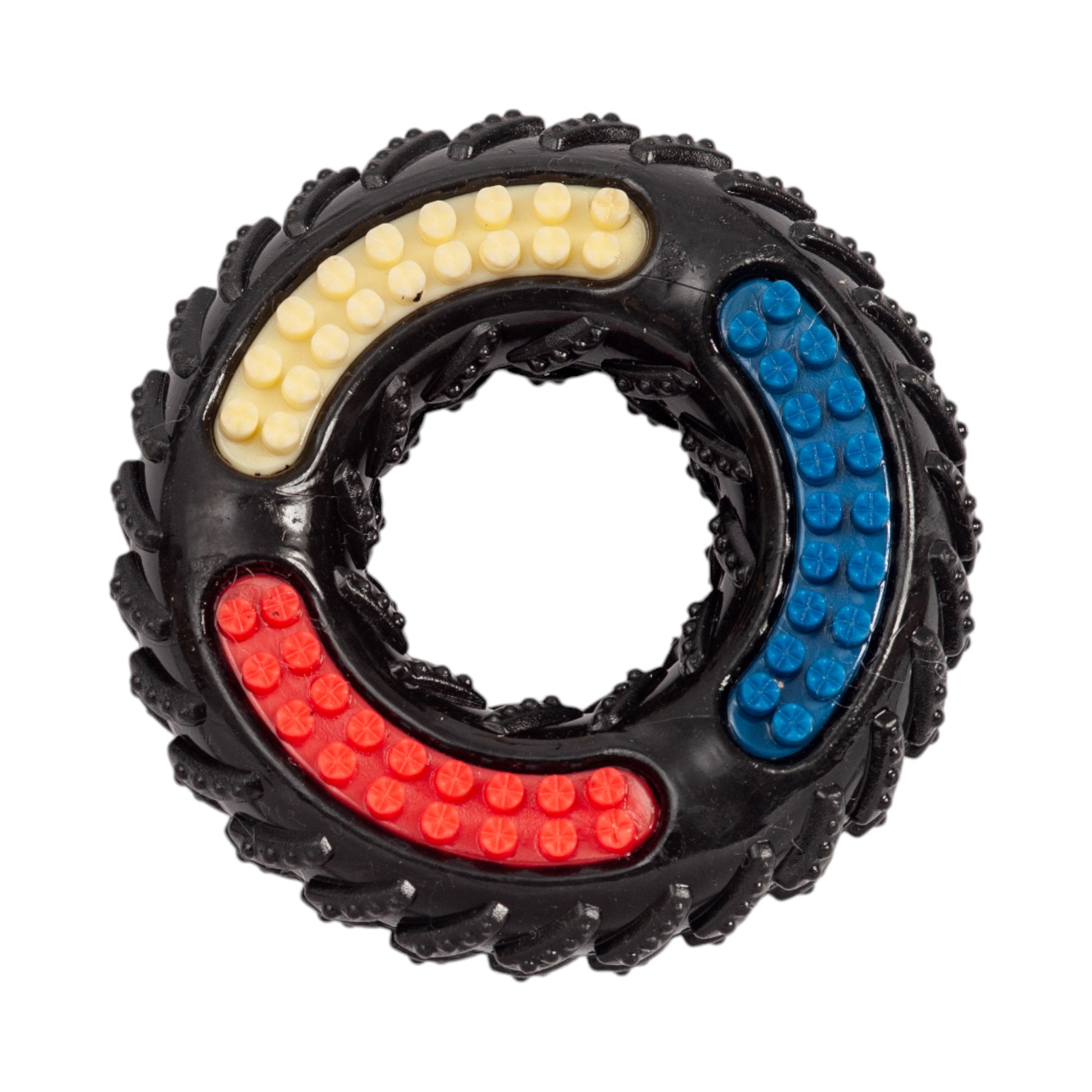 Recyclable TPR Textured Dog Chew Toy - "Tire of Fun"-1