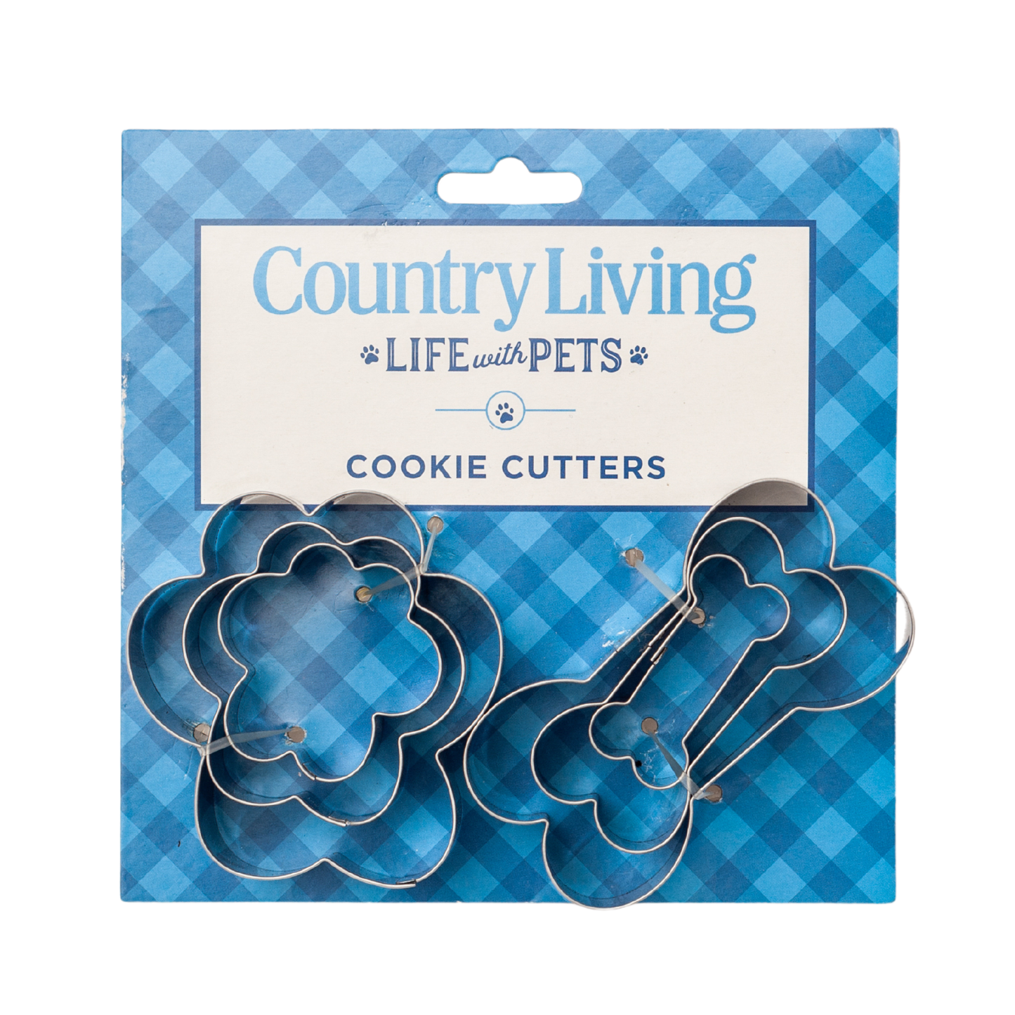 Country Living 6-Piece Stainless Steel Cookie Cutter Set-0