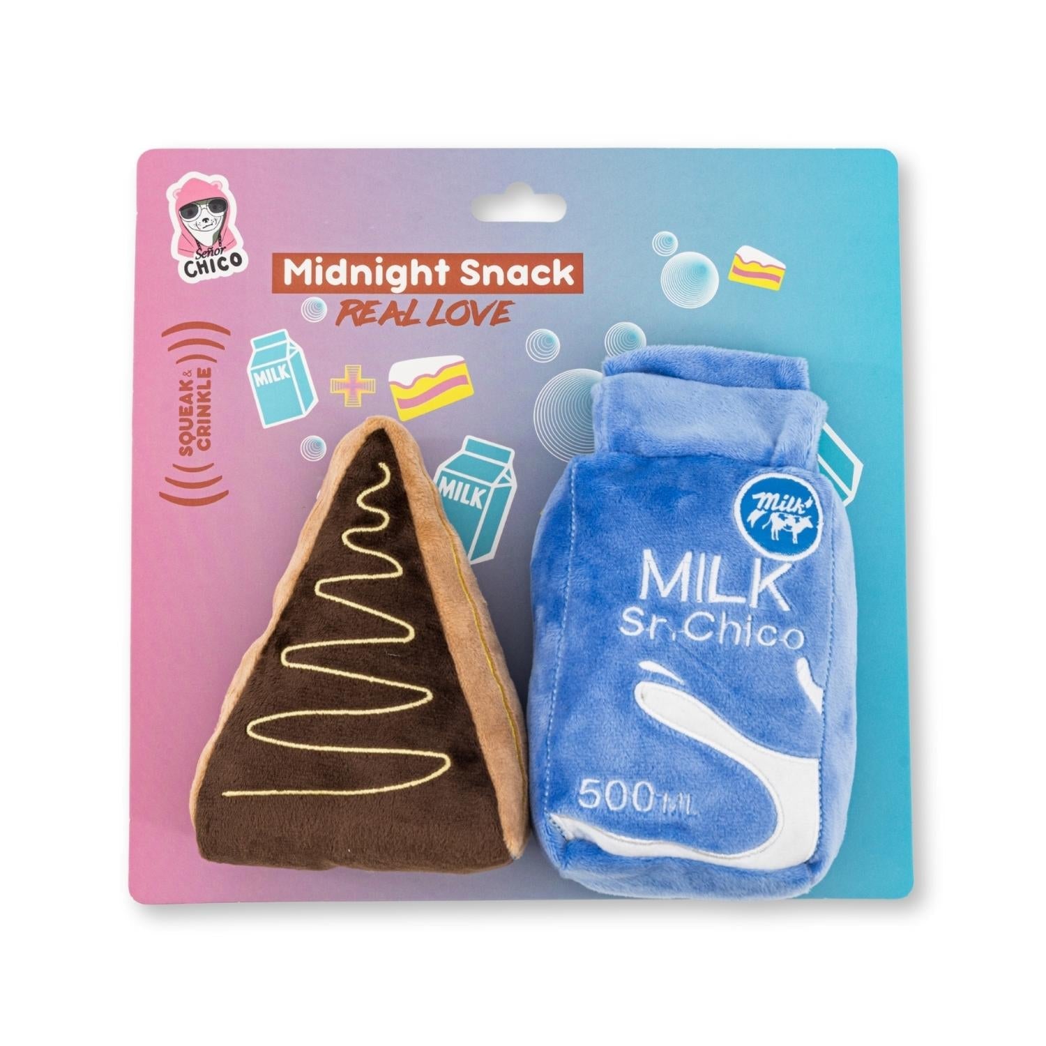 Furry Friends Gift Set: Cake Slice and Milk Plush Toys Combo-0