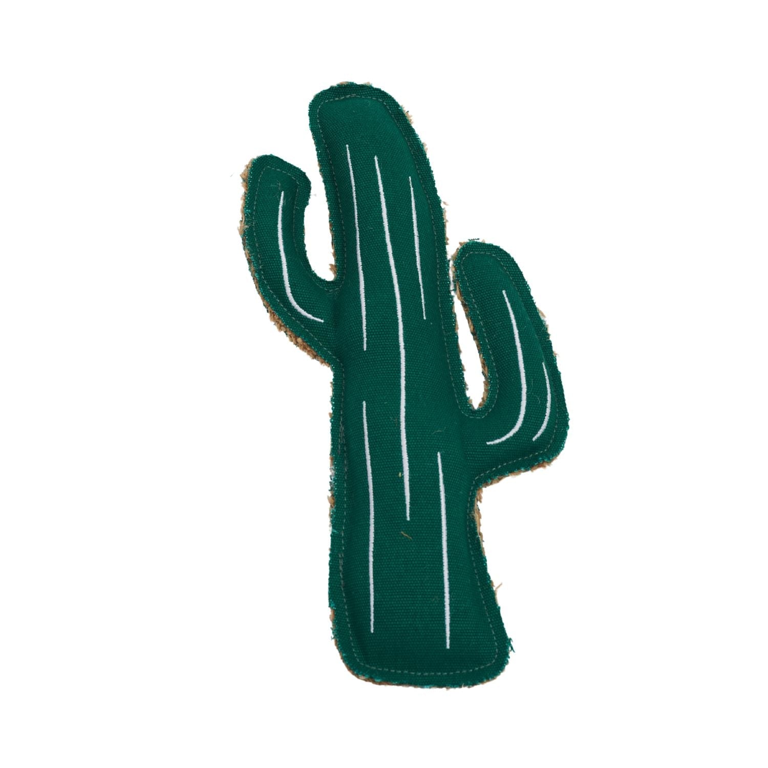 Sustainable Cactus-Shaped Canvas & Jute Chew Toy for Dogs-3