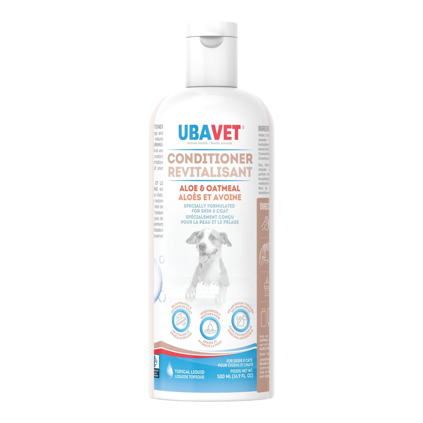 UBAVET Aloe & Oatmeal Conditioner for Dogs & Cats (16.9 fl oz / 500ml)-0