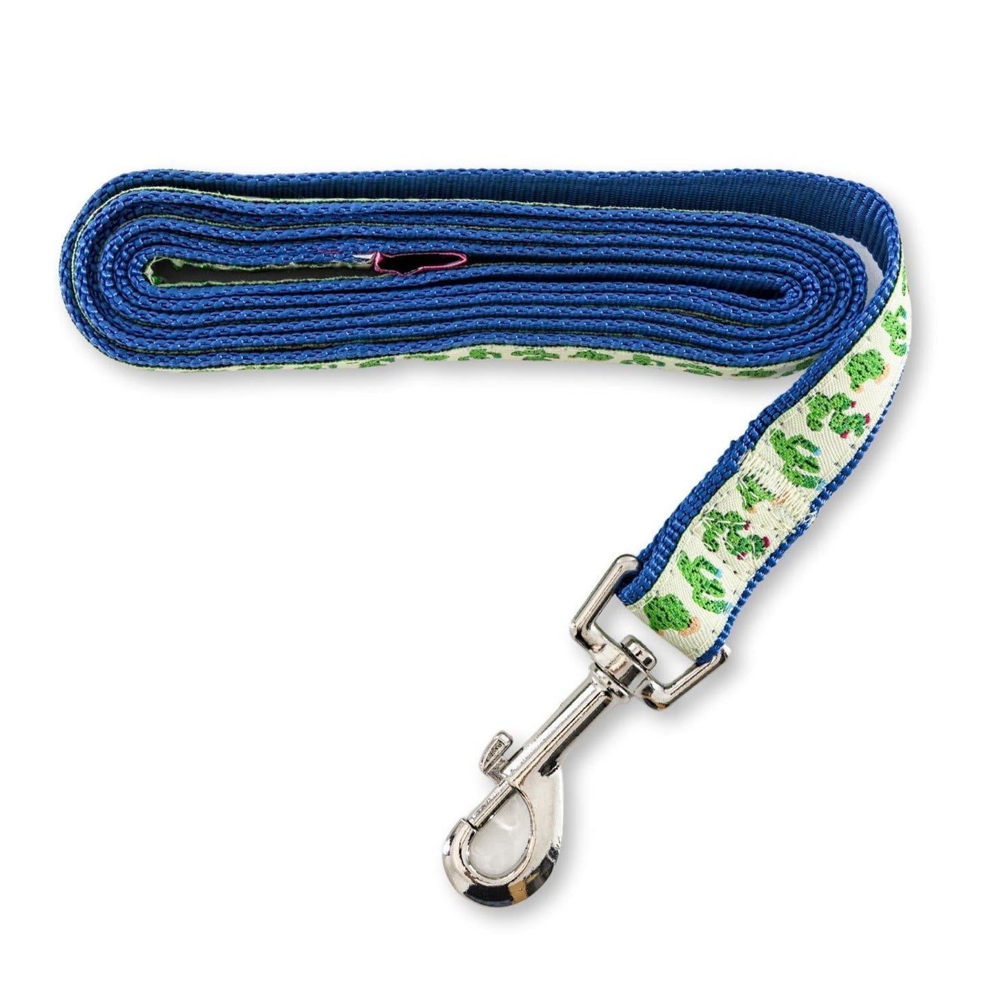 Nylon Dog Leash with Embroidered Cool Cactus Design (6ft)-2