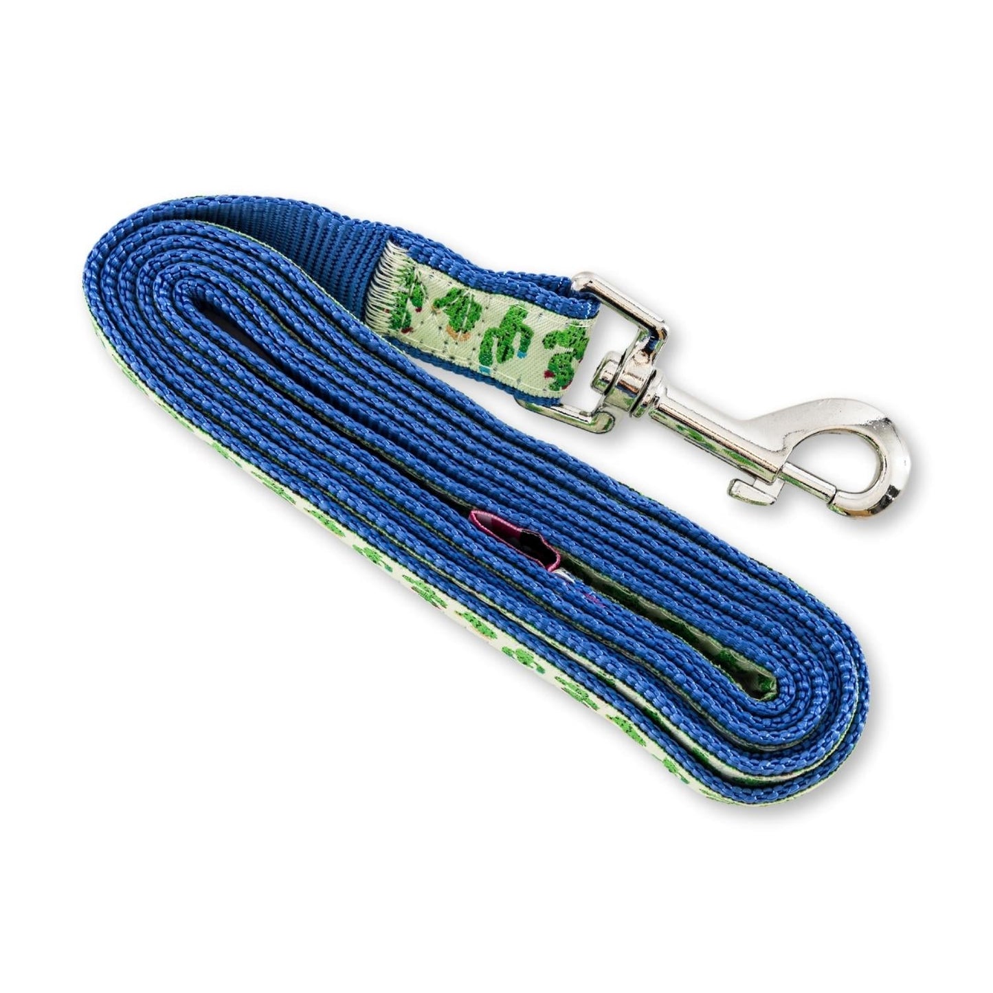 Nylon Dog Leash with Embroidered Cool Cactus Design (6ft)-3