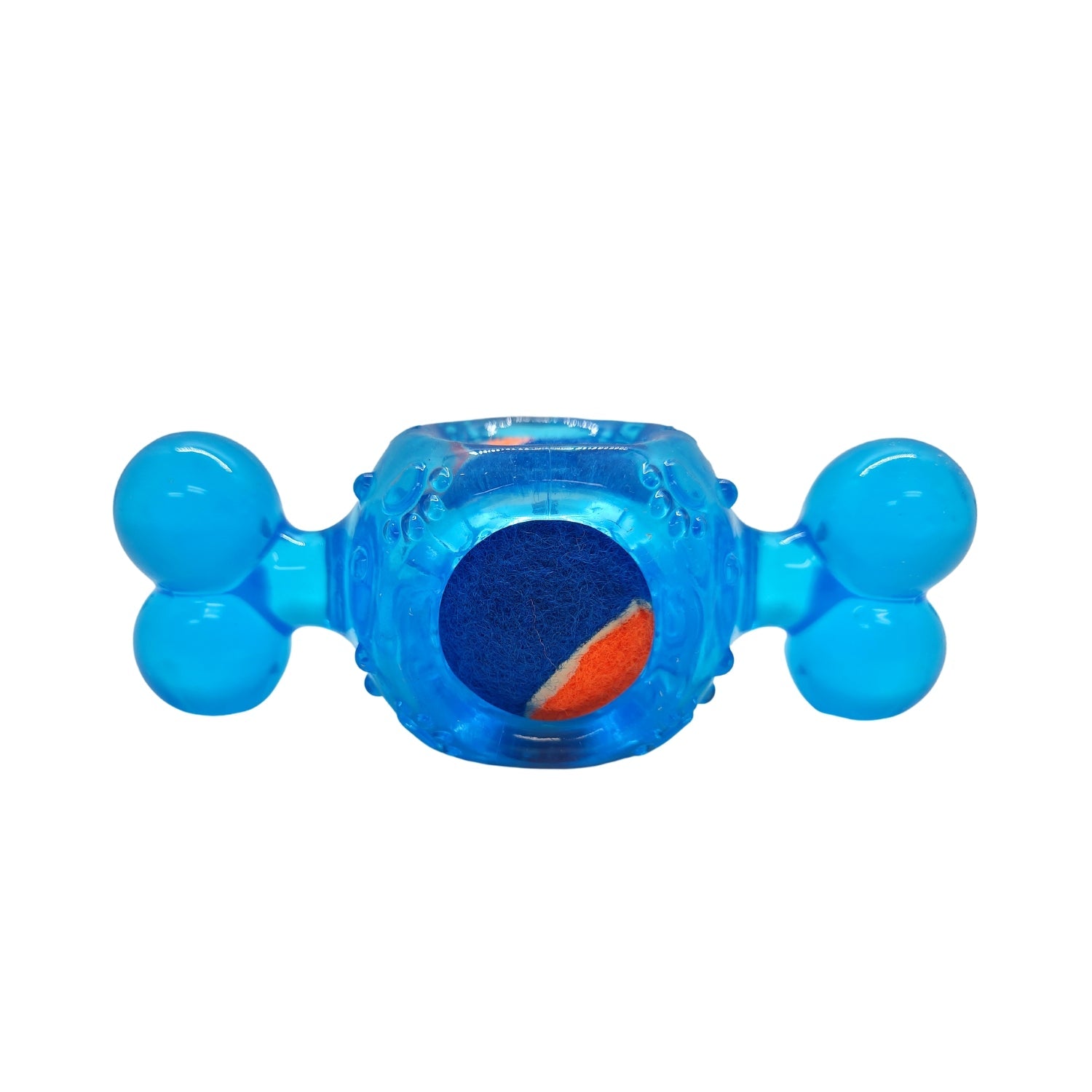 Blue Candy-Inspired TPR Squeaky Tennis Ball Dog Chew Toy-3