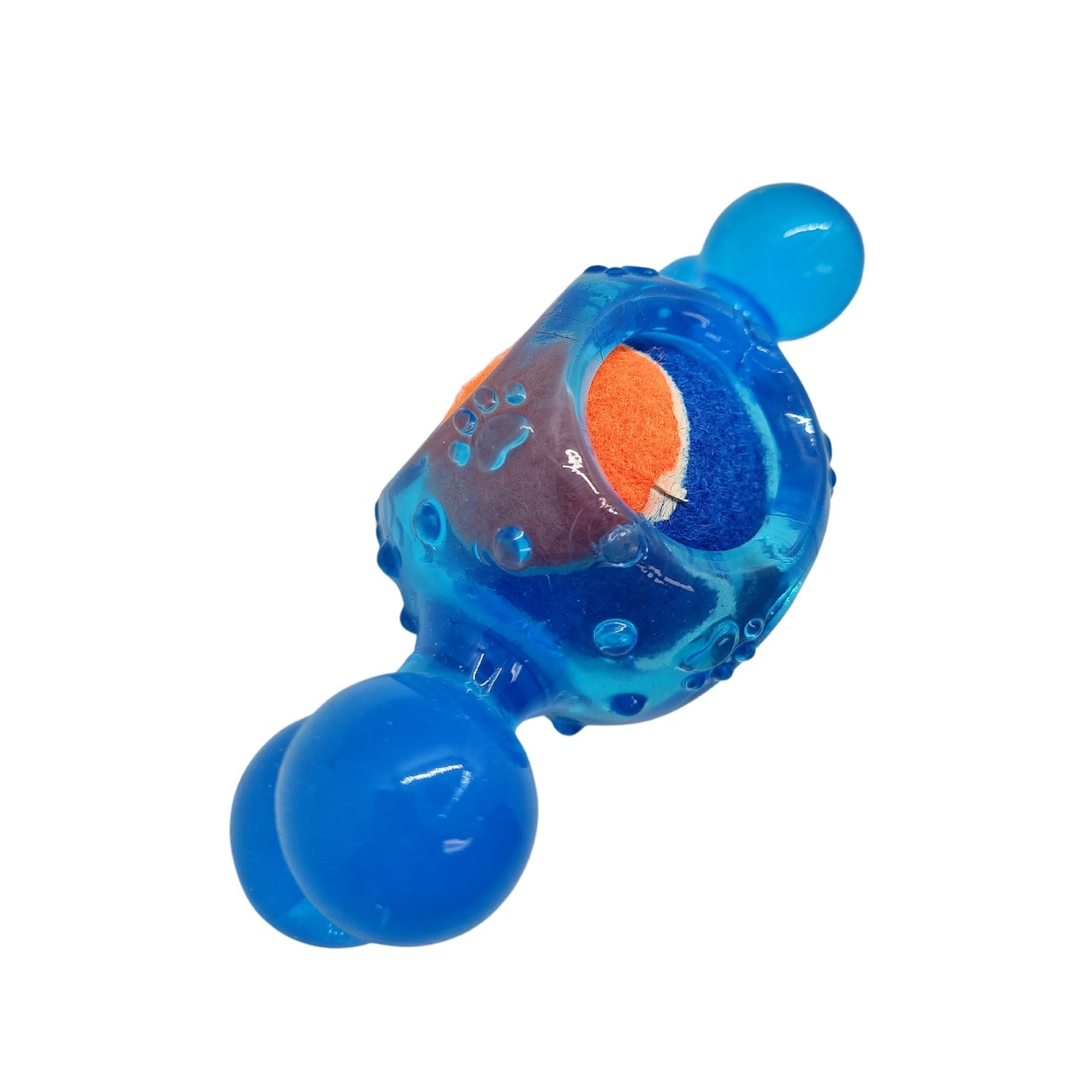 Blue Candy-Inspired TPR Squeaky Tennis Ball Dog Chew Toy-4