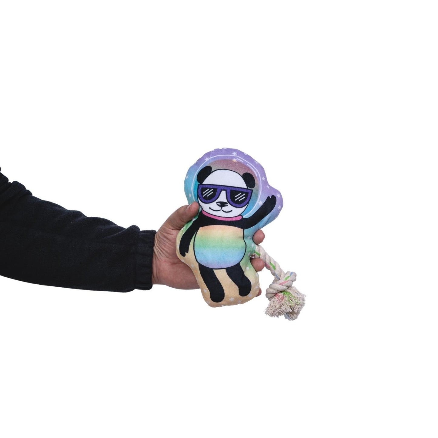 The Cosmic Crew: Soft, Cuddly Space Panda Plush Dog Toy-1