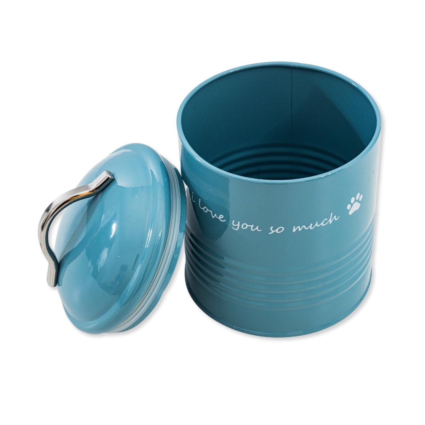 I Love You So Much Dog Treat Canister Gift Set - Blue-4