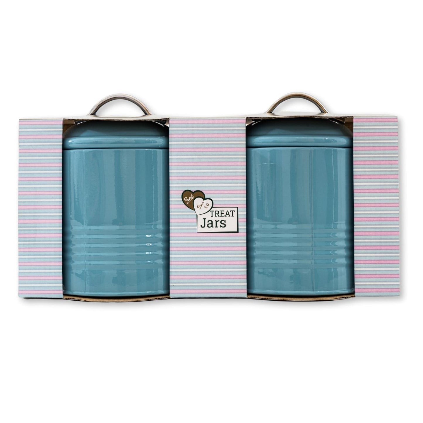 I Love You So Much Dog Treat Canister Gift Set - Blue-2