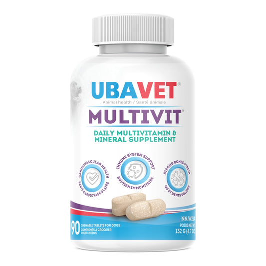 UBAVET MULTIVIT Daily Vitamin and Mineral Tablet for Dogs (90 ct)-0