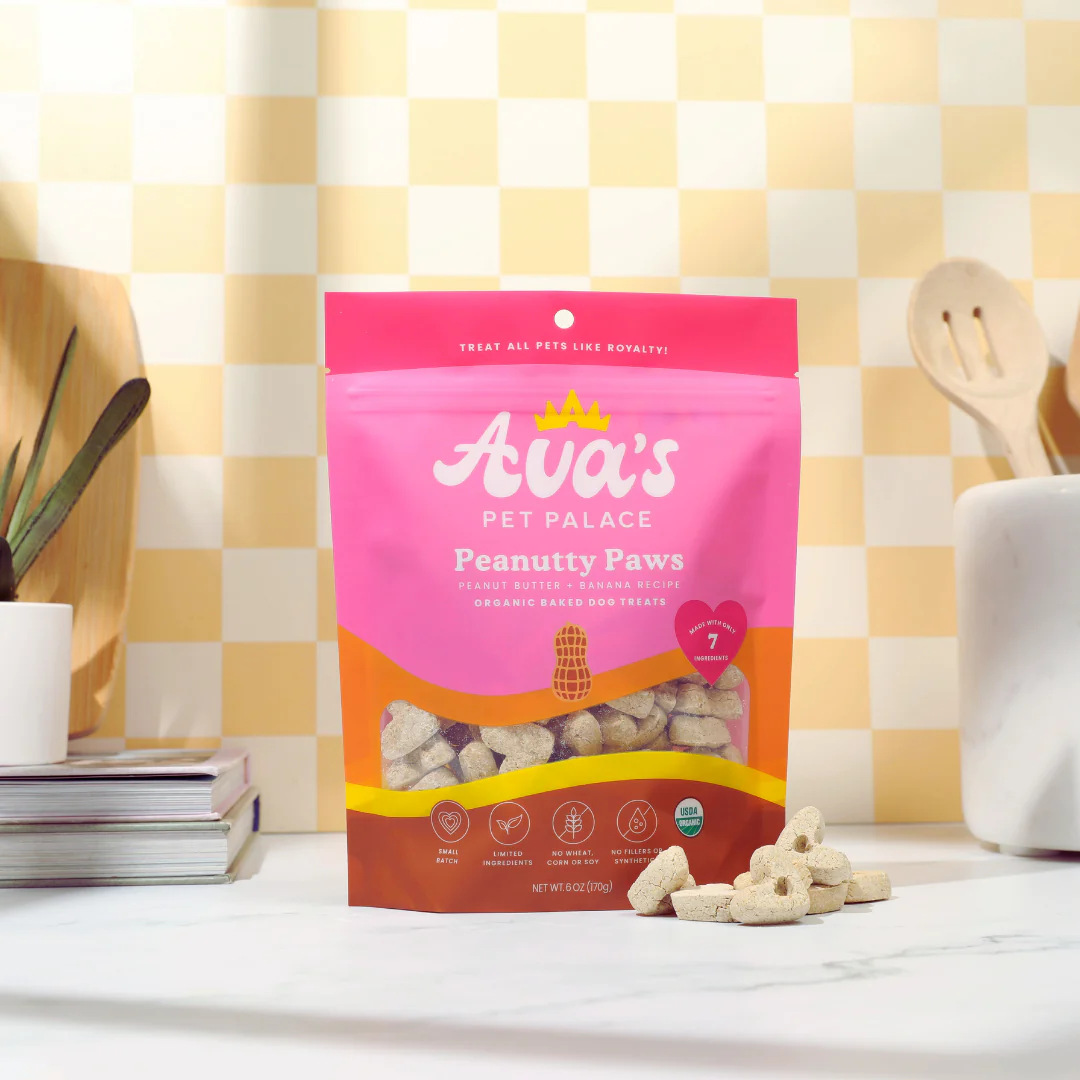 Ava's Pet Palace Organic Baked Dog Treats - Peanutty Paws-3