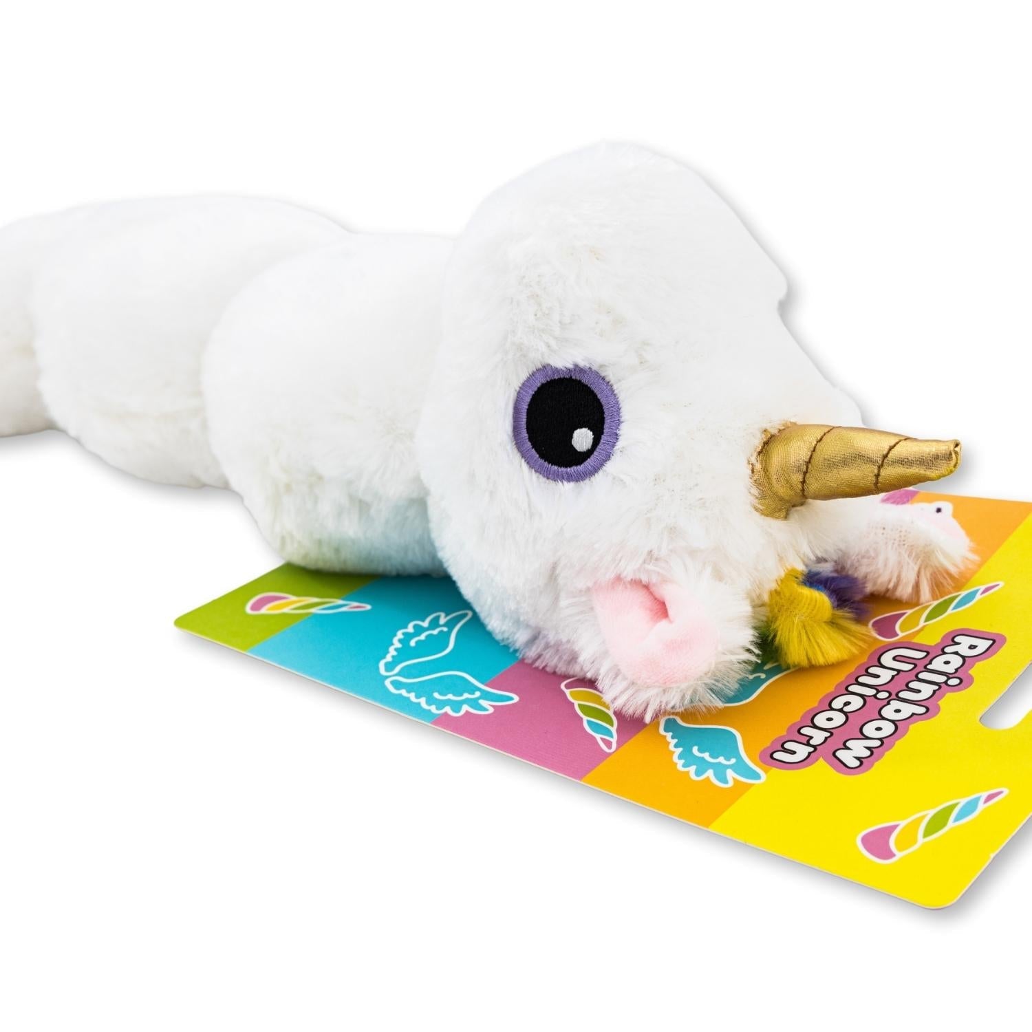 Colorful Unicorn Magical Creature Squeaking Plush Dog Toy-4