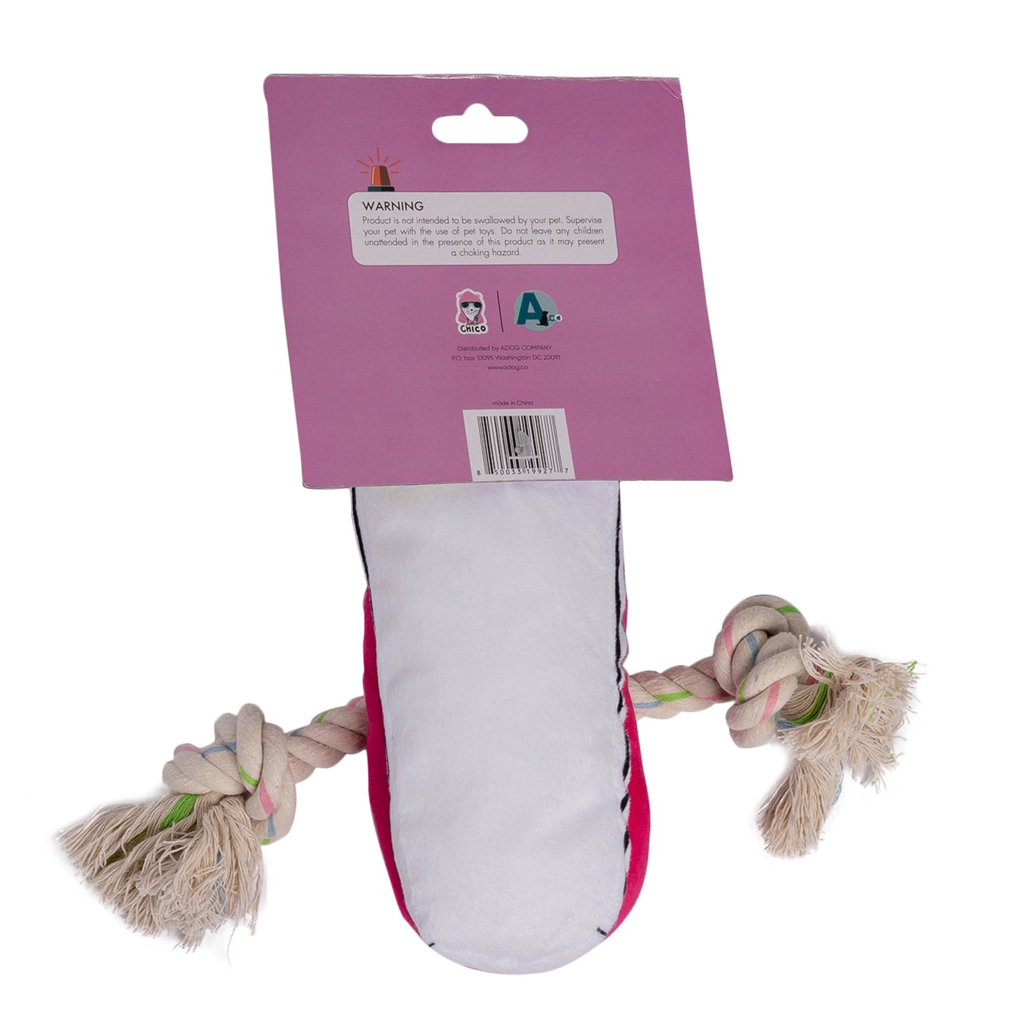 Squeaking Comfort Plush Sneaker Soft and Cozy Dog Toy - Pink-3