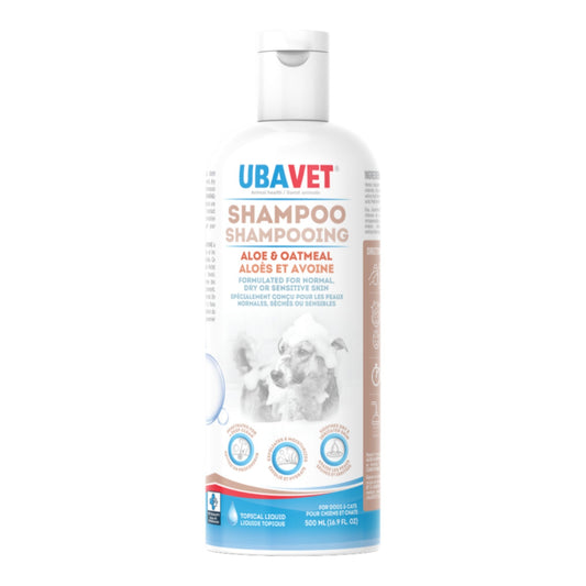 UBAVET Aloe & Oatmeal Shampoo for Dogs & Cats (16.9 fl oz / 500ml)-0