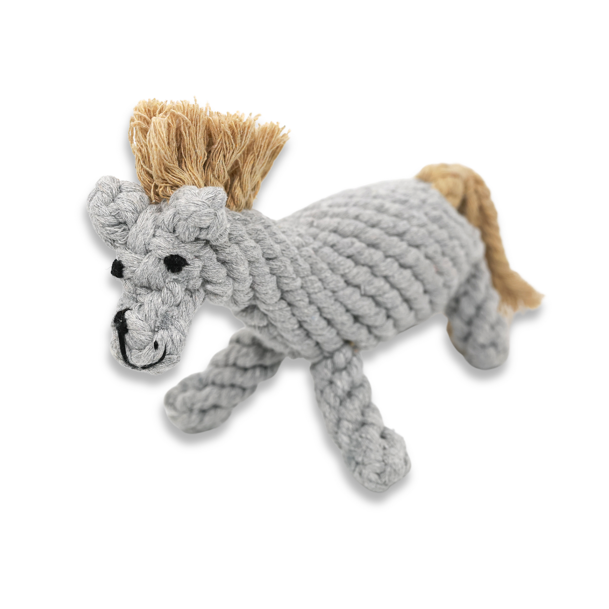 Serene the Gray Horse Rope Toy-0