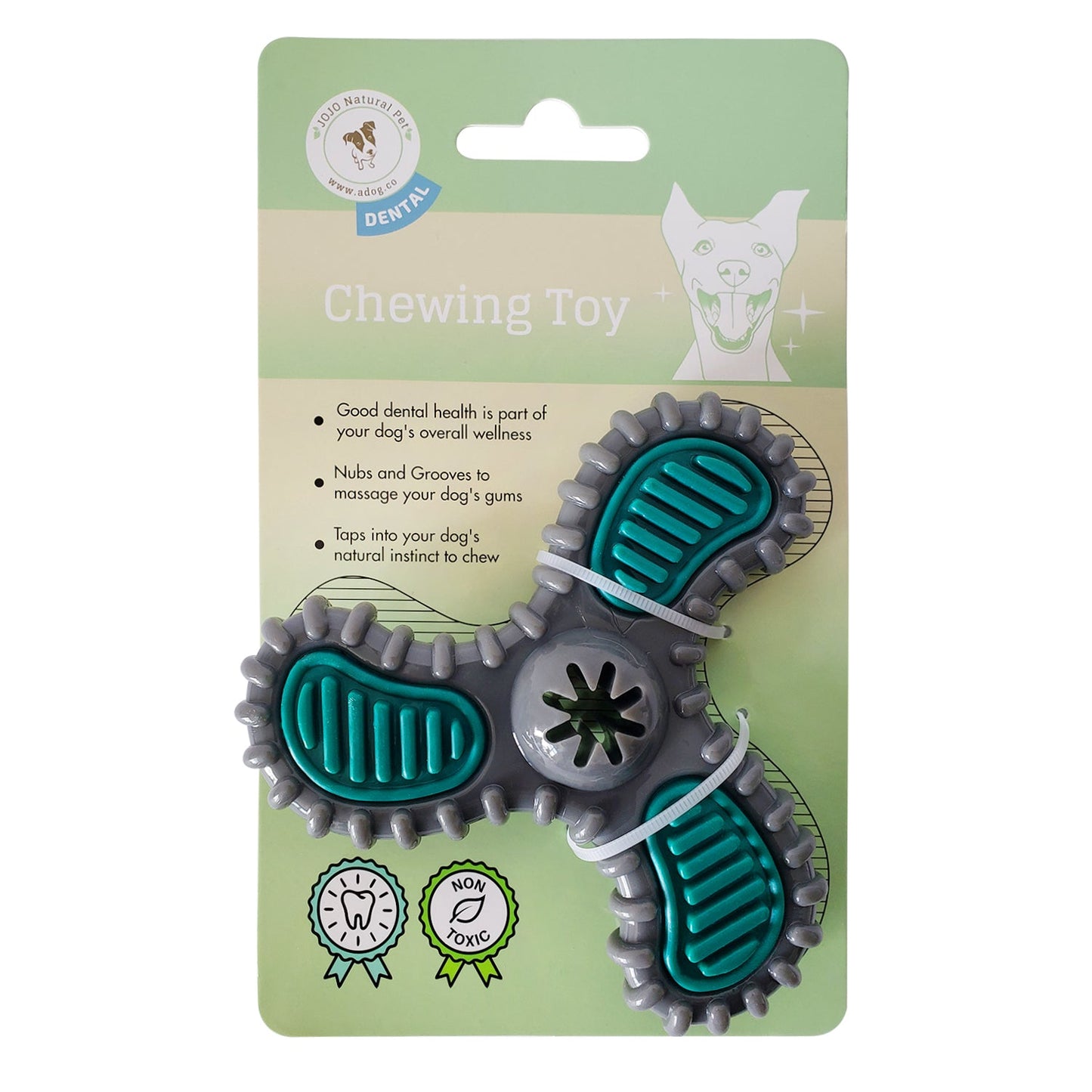 TPR Dental Spinner Dog Toy - For Light/Medium Chewers-3