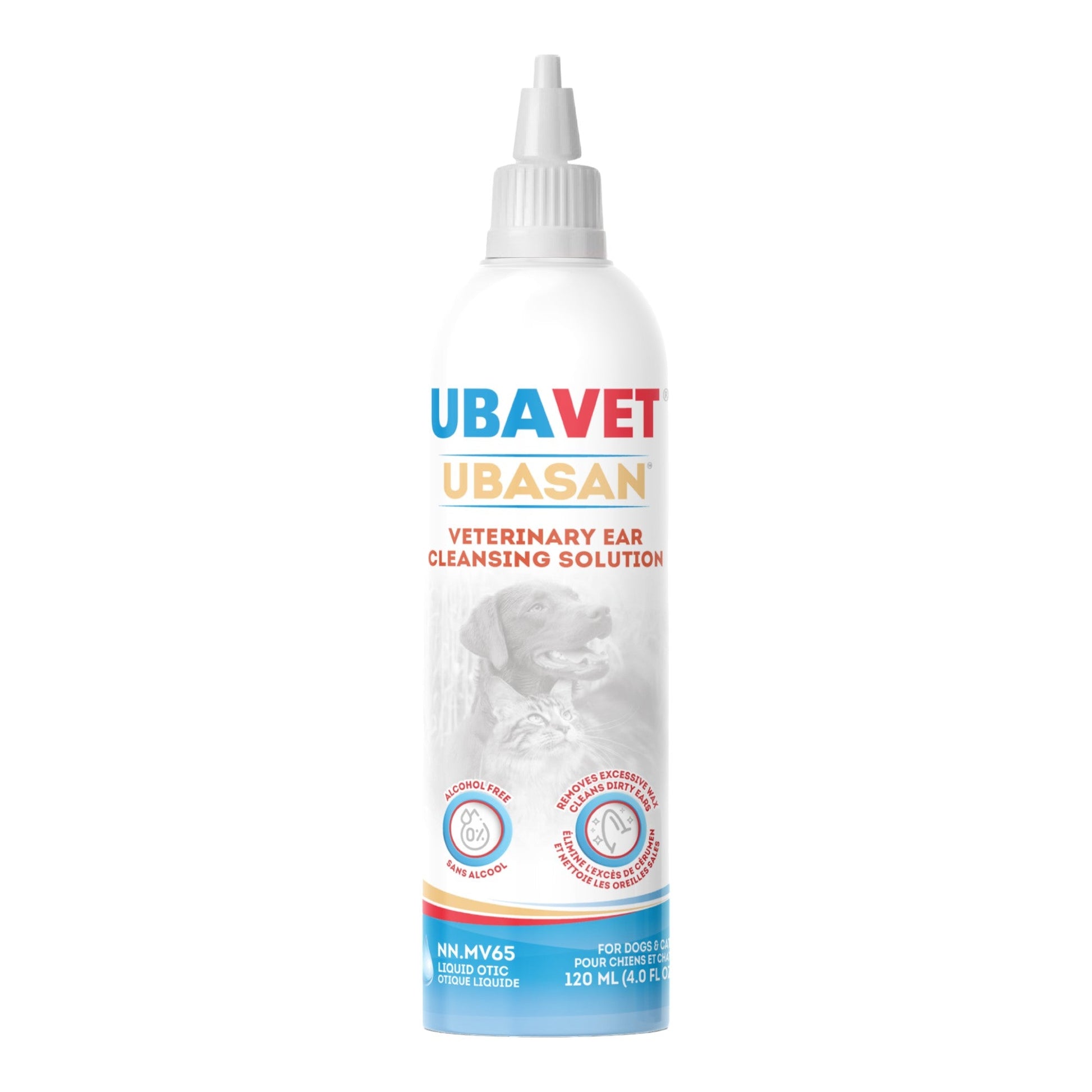 UBAVET Ubasan Ear Cleansing Solution for Dogs & Cats (4 fl oz / 120ml)-0