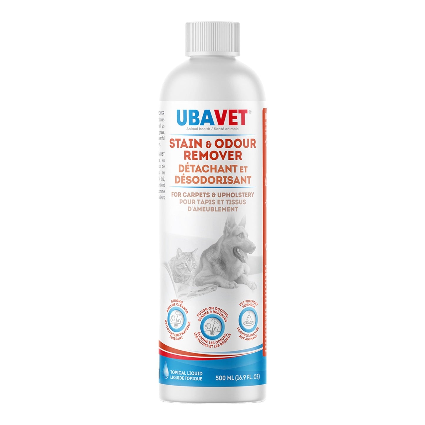 UBAVET Stain and Odor Remover for Dogs & Cats (16.9 fl oz / 500ml)-3