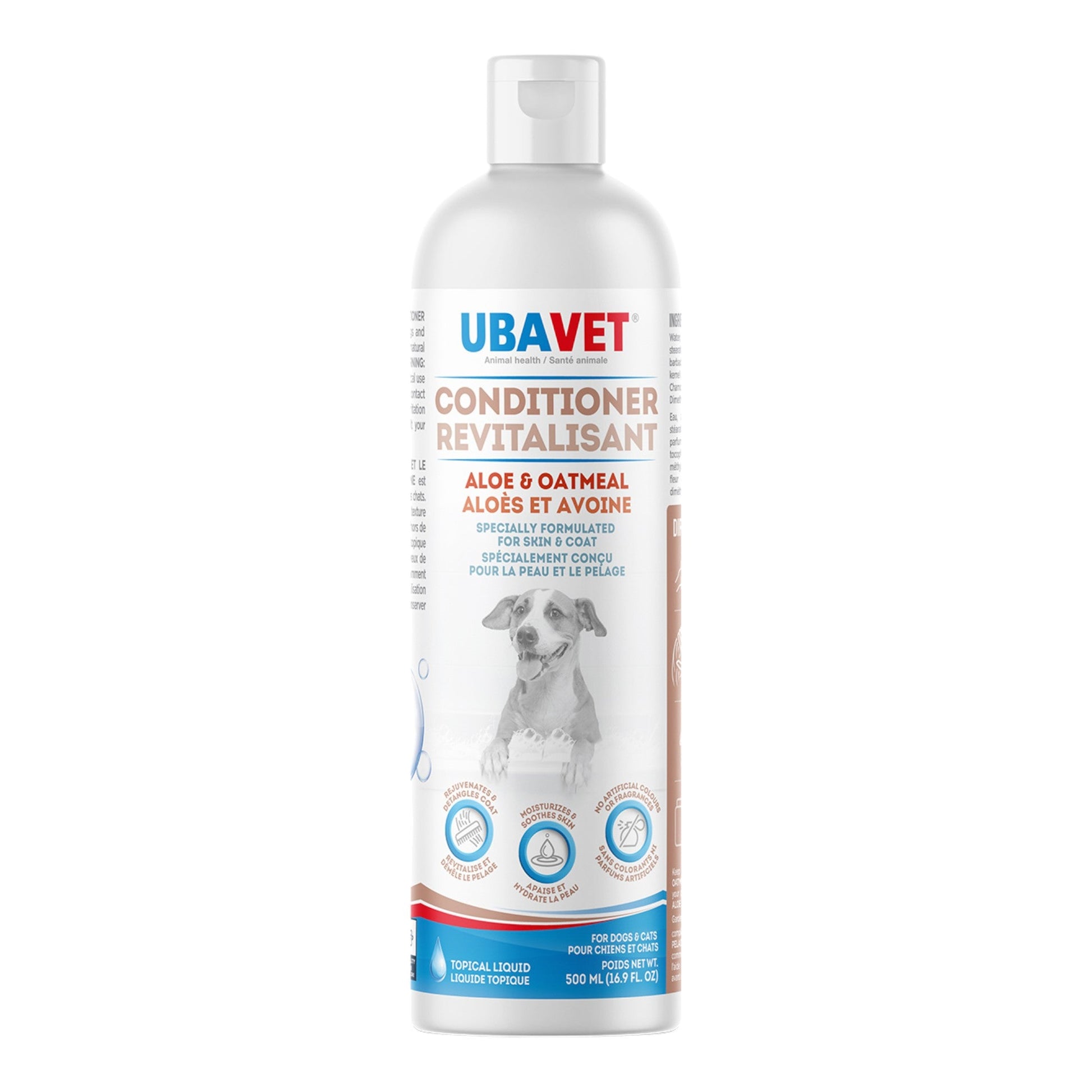 UBAVET Aloe & Oatmeal Conditioner for Dogs & Cats (16.9 fl oz / 500ml)-3