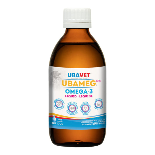 UBAVET Ubameg Omega-3 Fatty Acid Liquid for Dogs & Cats (8 lf oz / 237ml)-0