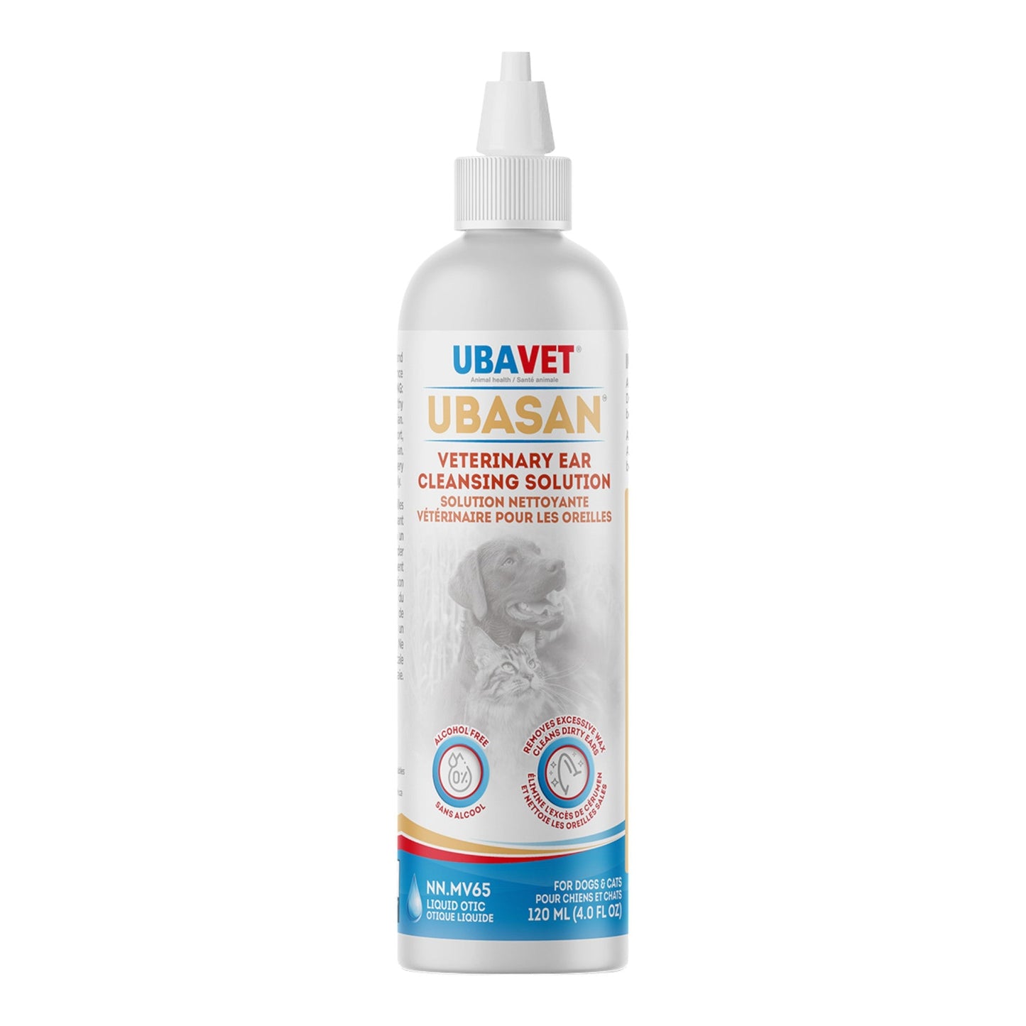 UBAVET Ubasan Ear Cleansing Solution for Dogs & Cats (4 fl oz / 120ml)-3