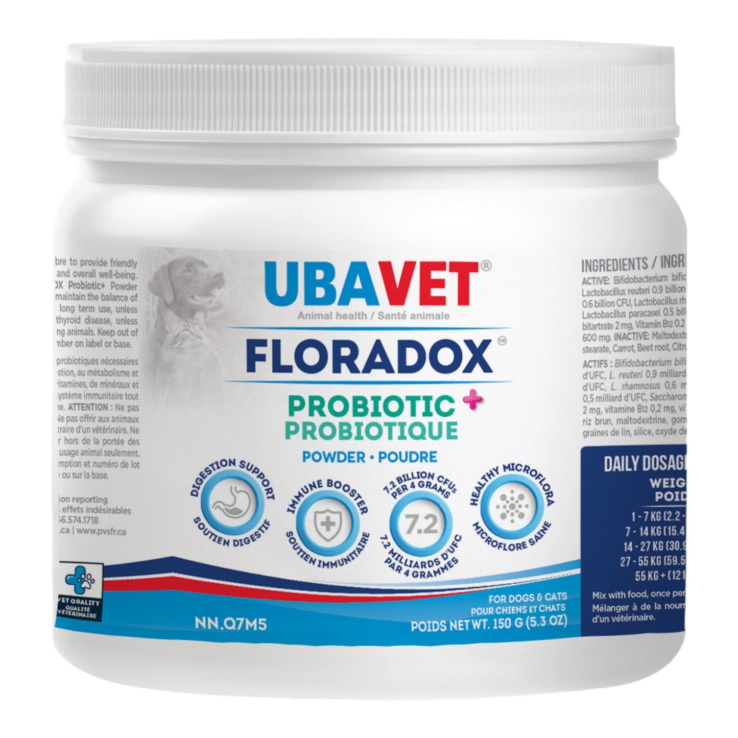 UBAVET Floradox Probiotic Powder for Dogs & Cats (5.3 oz / 150g)-3