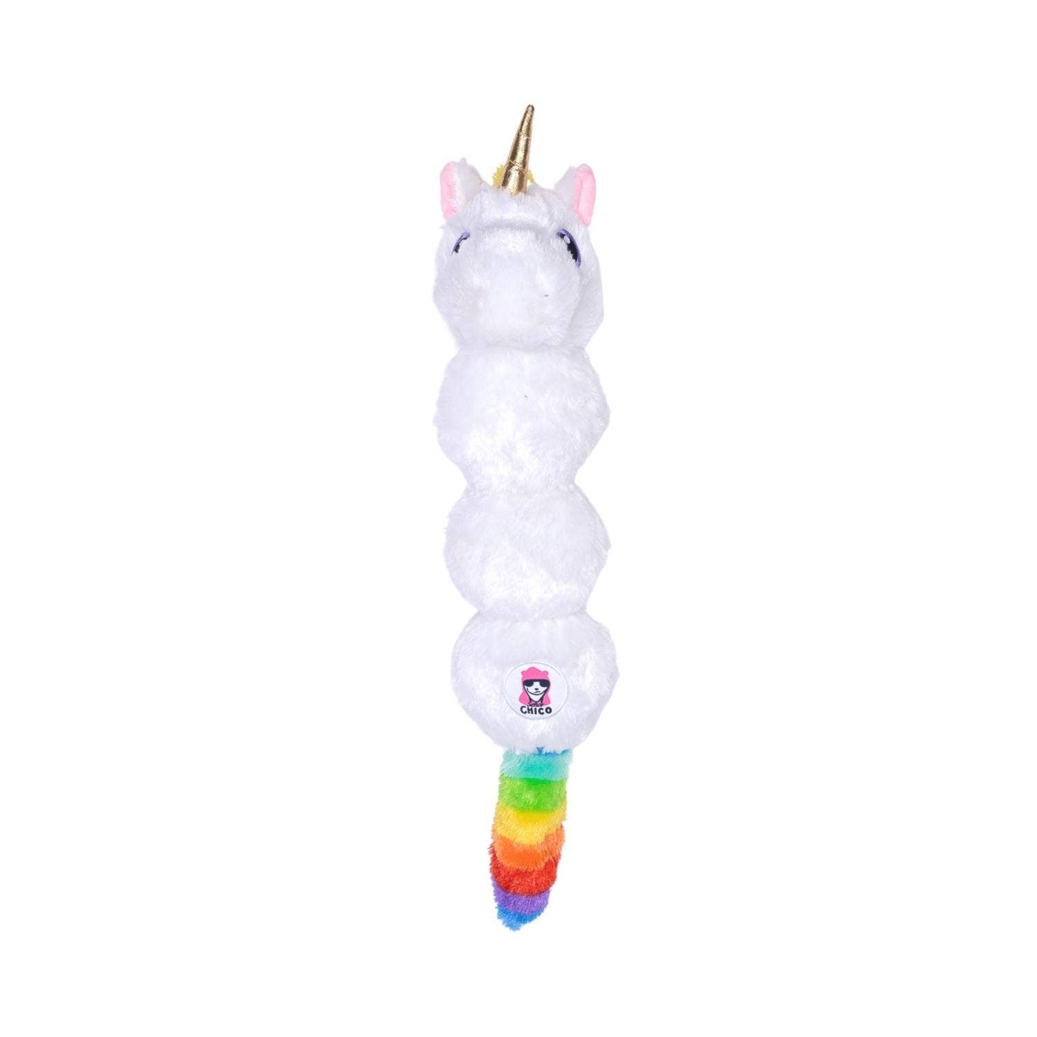 Colorful Unicorn Magical Creature Squeaking Plush Dog Toy-1