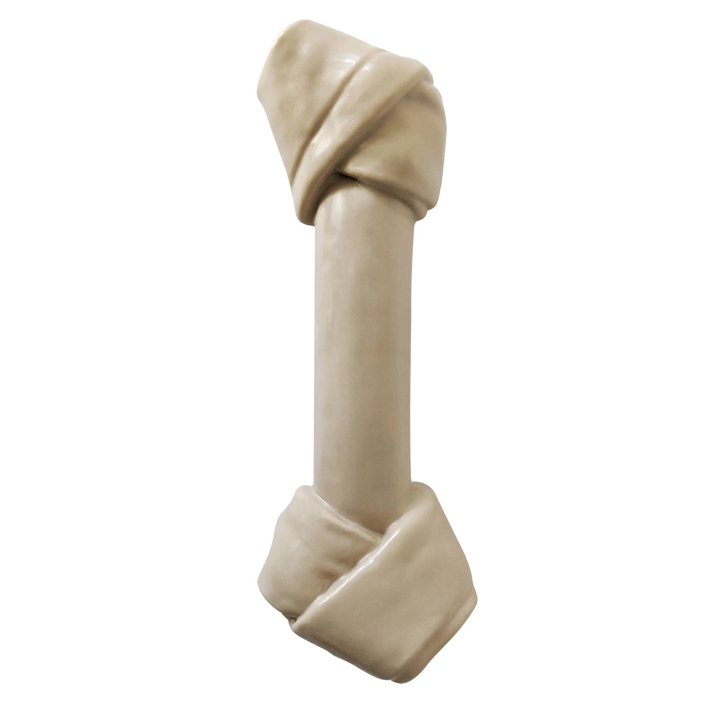 Vegan Nylon Rawhide-Shaped Chew Bone: Durable and Eco-Friendly Toy for Dogs of All Sizes-1