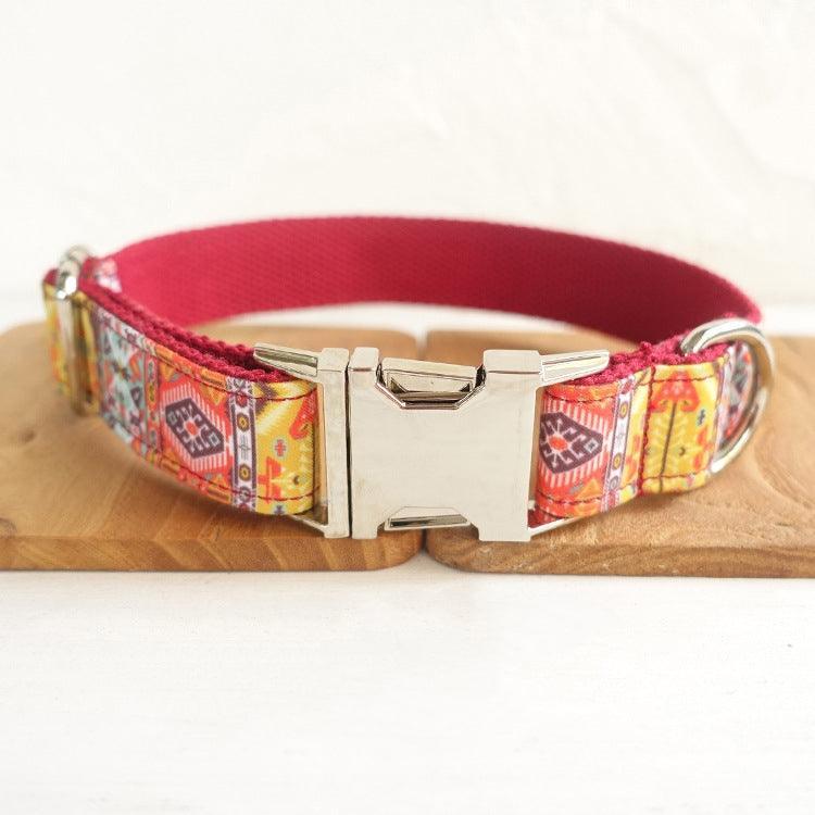 Boho Chic Pet Collar With Bell-4