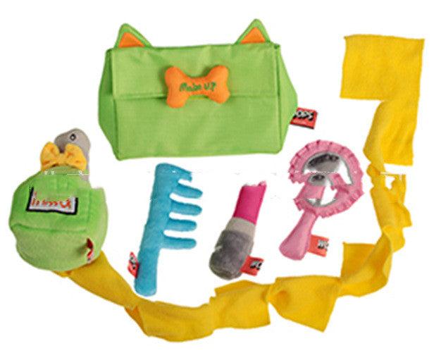 Interactive Plush Squeaky Dog Toy Set: Hide And Seek Fun-4