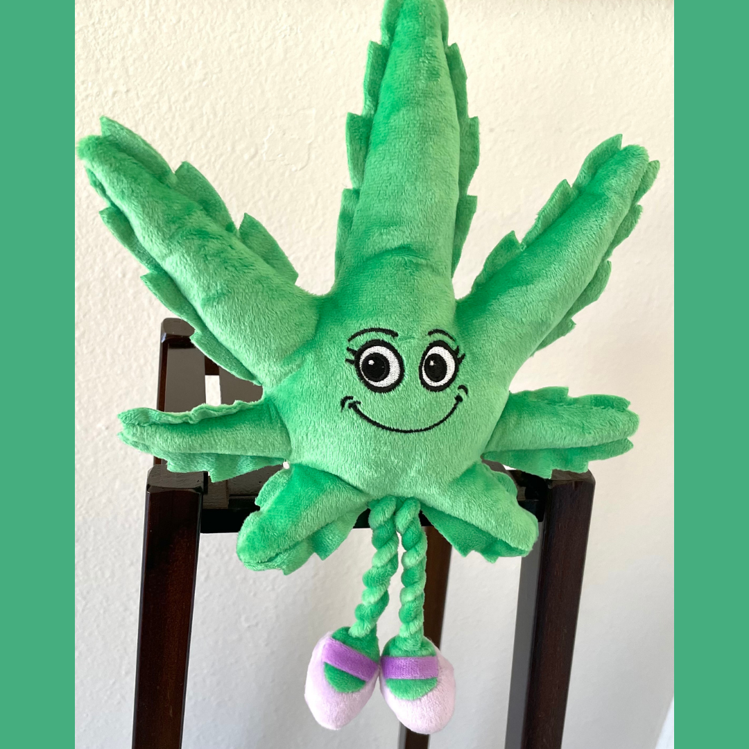 Mary Jane the Weed Leaf 420 Dog Toy-3