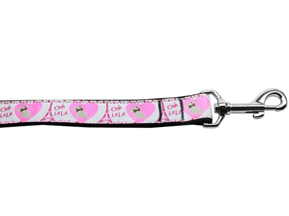 Pet Dog & Cat Nylon Collar or Leash, "Oh La La Paris"-3