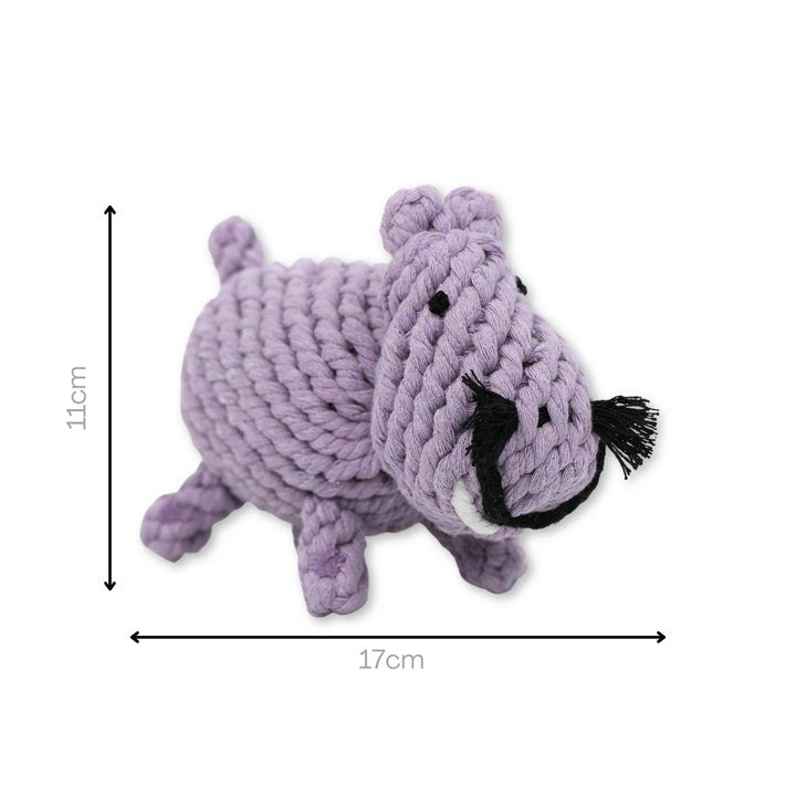 Pippa the Hippo Rope Toy-3