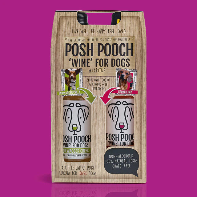 Posh Pooch Dog Wine Duo Pack (Non-Alcoholic)-1