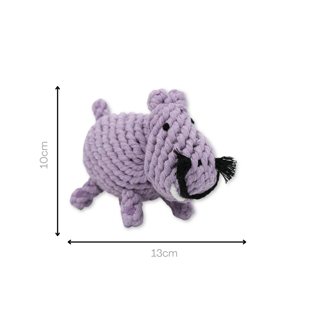 Pippa the Hippo Rope Toy-4